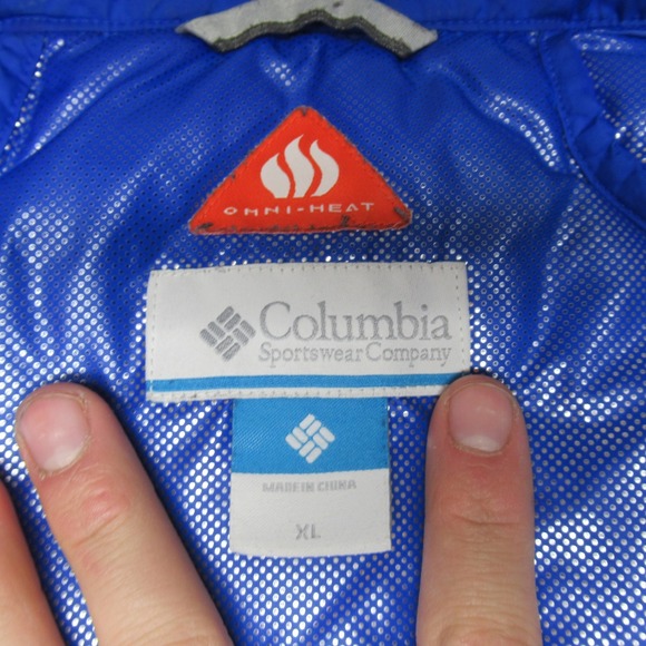 Columbia Jacket Womens XL Blue Omni Heat Powder Pillow Hybrid Insulated Puffer - Picture 5 of 16